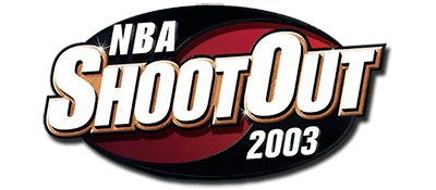 NBA Shootout 2003 title screen for Playstation 2
